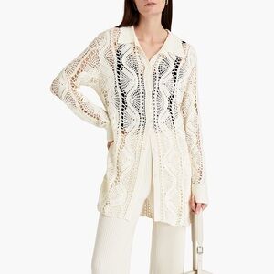 Helmut Lang Crochet Shirt sz S